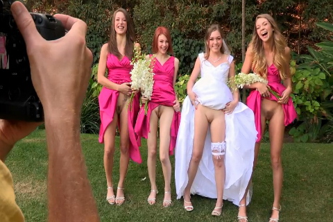 Nude wedding day Paris Hilton